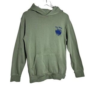 Hot Mess Alix Earle army green womens hoodie sweatshirt size small